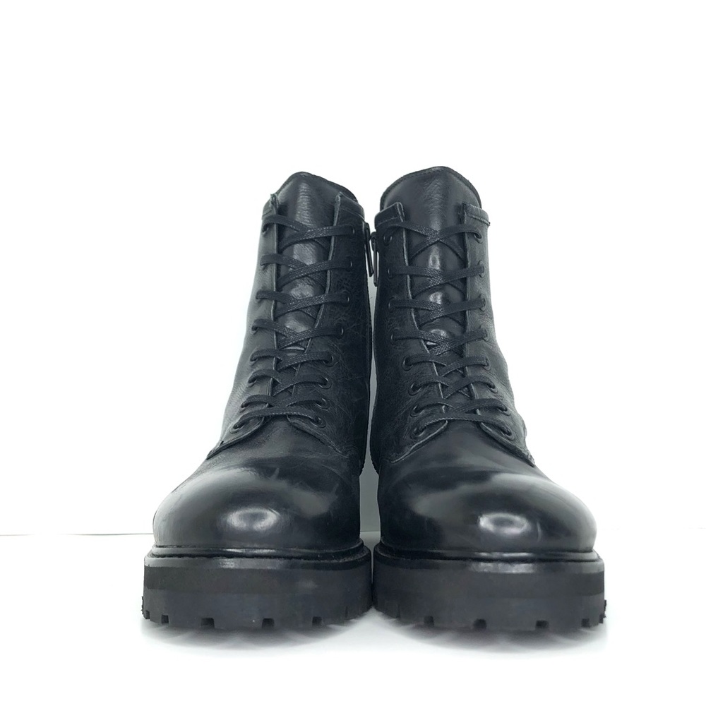 Thursday Black Combat Ankle Lace Up Lug Sole Boots Women’s 8 Shoes - Picture 10 of 13